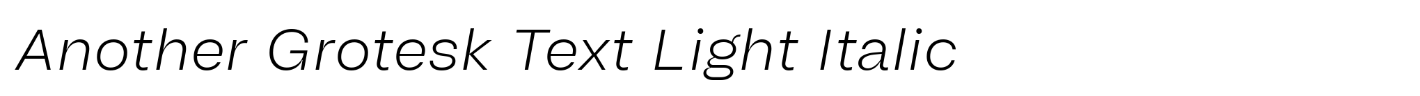 Another Grotesk Text Light Italic image